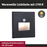 thumbnail of Paulmann Encastré mural LED Edge Quadro  carré 80x80mm  1,2W 25lm 230V  2700K Noir mat 93135