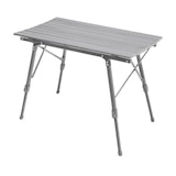 thumbnail of JAWINIO tuintafel opklapbare tafel in hoogte verstelbaar aluminium zilver