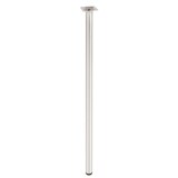 thumbnail of WAGNER Möbelbein CLASSIC RETRO - Ø 30 x 800 mm, Anschraubplatte 60 x 60 mm, Gewinde Ø 10 mm, Edelstahl Optik - 12118001