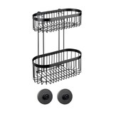 thumbnail of WENKO Wandregal 2 Etagen Mod. Classic Plus Black mit Vacuum-Loc® Adapter