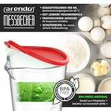 thumbnail of Arendo Messbecher mit Deckel, 600 ml, 20 Unzen, Klarsichtbecher aus Kunststoff, ideal für Handmixer, Stabmixer, Handrührer