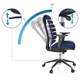 thumbnail of Bürostuhl / Drehstuhl ERGO LINE II Stoff blau hjh OFFICE