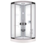 thumbnail of Dampfdusche Duschkabine Sauna Dusche D58-20T2 100x100 cm ohne 2K Scheiben Versiegelung