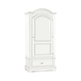 thumbnail of shopinnovativo -Armadio appendiabiti con bastone 1 anta 1 cassetto arte povera in legno massello e mdf con rifinitura in bianco 96x56x196 H