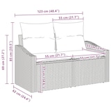 thumbnail of vidaXL 6-Teiliges Garten Sofa Set mit Kissen Hellgraues Rattan