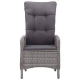 thumbnail of vidaXL 3-tlg. Bistro-Set Poly Rattan und Glas Grau