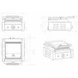 thumbnail of vaiotec Elektro Kontaktgrill, oben & unten gerillt, 308 x 395 mm