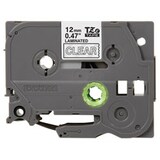 thumbnail of Brother TZe-135 Authentic Schriftband Selbstklebend Weißer Druck auf Transparent 12 mm x 8m