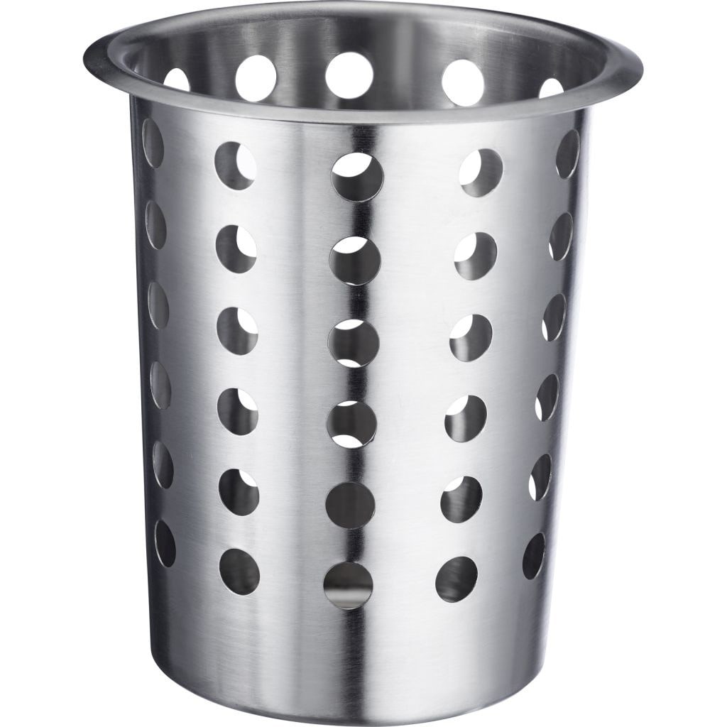 Romux® Cesto para Talheres Inox Redondo | Porta Talheres para Restaurantes e Cozinhas Industriais