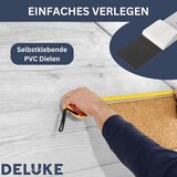 thumbnail of DELUKE® Vinylboden PVC-Dielen selbstklebend wasserfest 2mm Stärke Klebevinylboden Bodenbelag Laminatboden Dekor-Dielen Gestreifte Holzoptik, 5,02m²