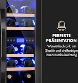 thumbnail of Klarstein Vinovilla 17 Built-In Duo Weinkühlschrank 53l 17 Fl. 2 Zonen Glastür Schwarz