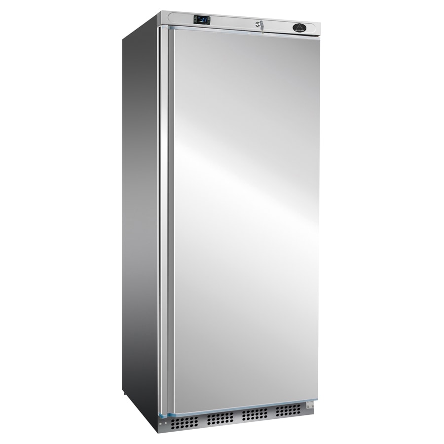 Gastro Edelstahl Tiefkühlschrank Gewerbetiefkühlschrank Gefrierschrank 1 Tür 555 L -10/-22°C