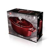 thumbnail of Berlinger Haus ovaler Gusseisen-Bräter mit Deckel (5.56L), Burgunderrot