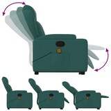 thumbnail of vidaXL Massagesessel mit Aufstehhilfe Dunkelgrün Stoff