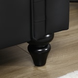 thumbnail of HOMCOM Moderno Divano Due Posti Chesterfield in Ecopelle Marrone Scuro