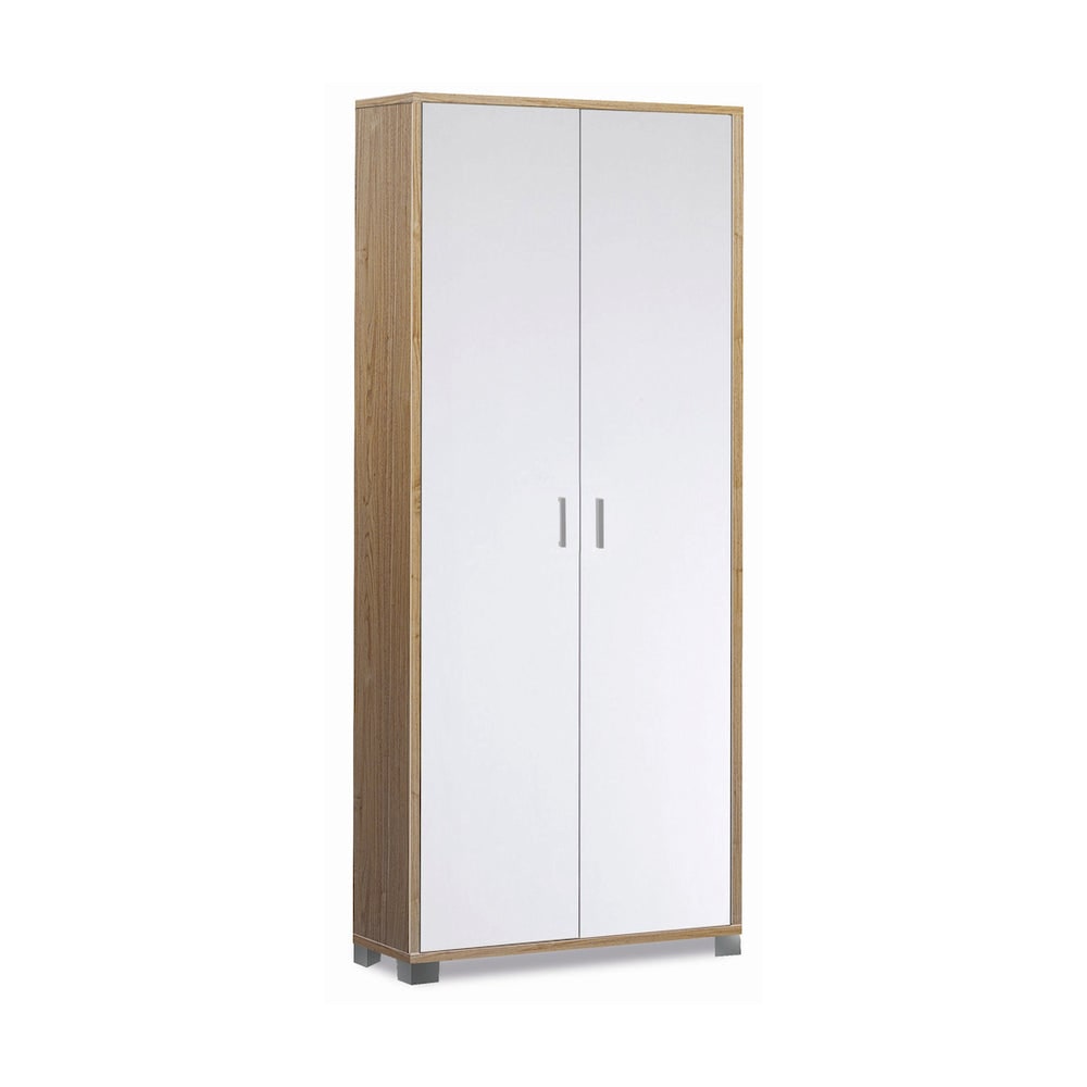 SARMOG MOBILE 2 ANTE KIT L29 P83 H190 in truciolare nobilitato color noce stelvio e bianco fiammato