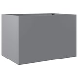 thumbnail of Helloshop26 - Silberner Pflanzkasten/Hochbeet für Pflanzen Blumen Terrasse Garten 62 x 40 x 39 cm verzinkter Stahl Silber 02_0038076