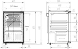 thumbnail of Kühlschrank Counter 68-Silver - iarp