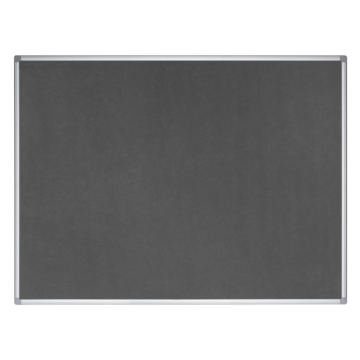 Bi-Office Earth Grijs Vilten Prikbord Met Aluminium Omlijsting, 180x120 cm