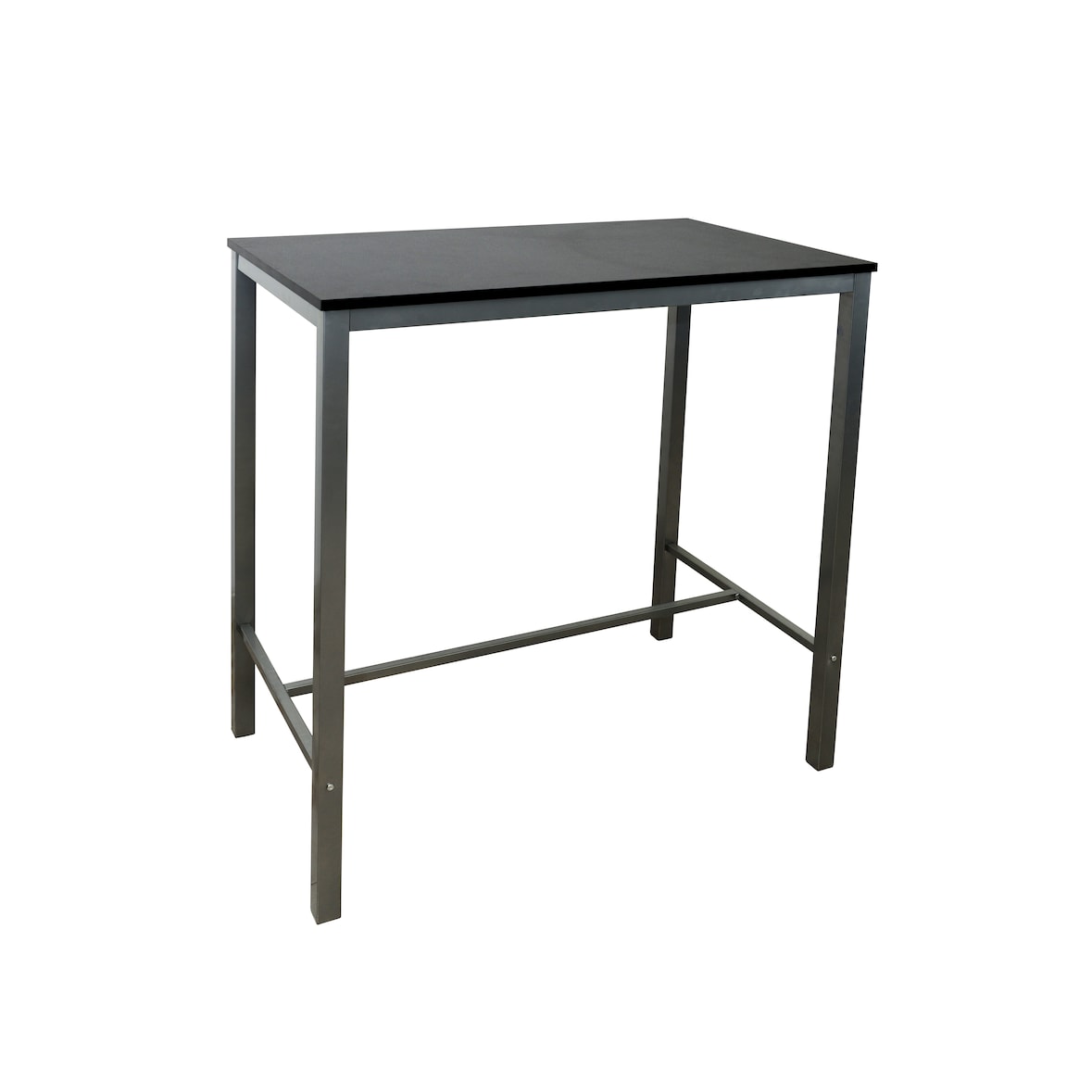 Mesa alta Troya preta 110x100x60 HOBETO