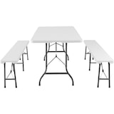 thumbnail of tectake Campingtafelset Panja wit opvouwbaar - wit - 404527