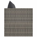 thumbnail of vidaXL Outdoor-Loungebett mit Kissen Grau Poly Rattan