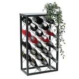 thumbnail of DanDiBo Weinregal Metall Schwarz Stehend 96434 Flaschenregal 68 cm Weinhalter Flaschenhalter Modern für 20 Flaschen