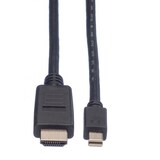 thumbnail of VALUE Mini DisplayPort Kabel, Mini DP-HDTV, ST/ST, schwarz, 2 m