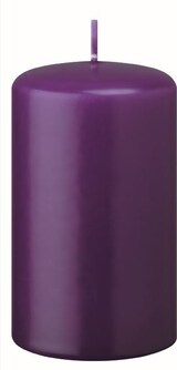 thumbnail of Kerzen Stumpenkerzen Violett, 120 x 100 mm, 4 Stück