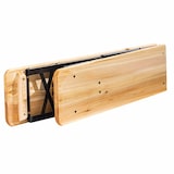 thumbnail of Lot de 2 bancs pliants en bois 180 cm