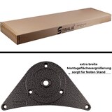 thumbnail of 4 x Tischfuß Ø60 mm SCHWARZ MATT Tischbeine Möbelfuß |Höhe 1100 mm|höhenverstellbar + 30 mm