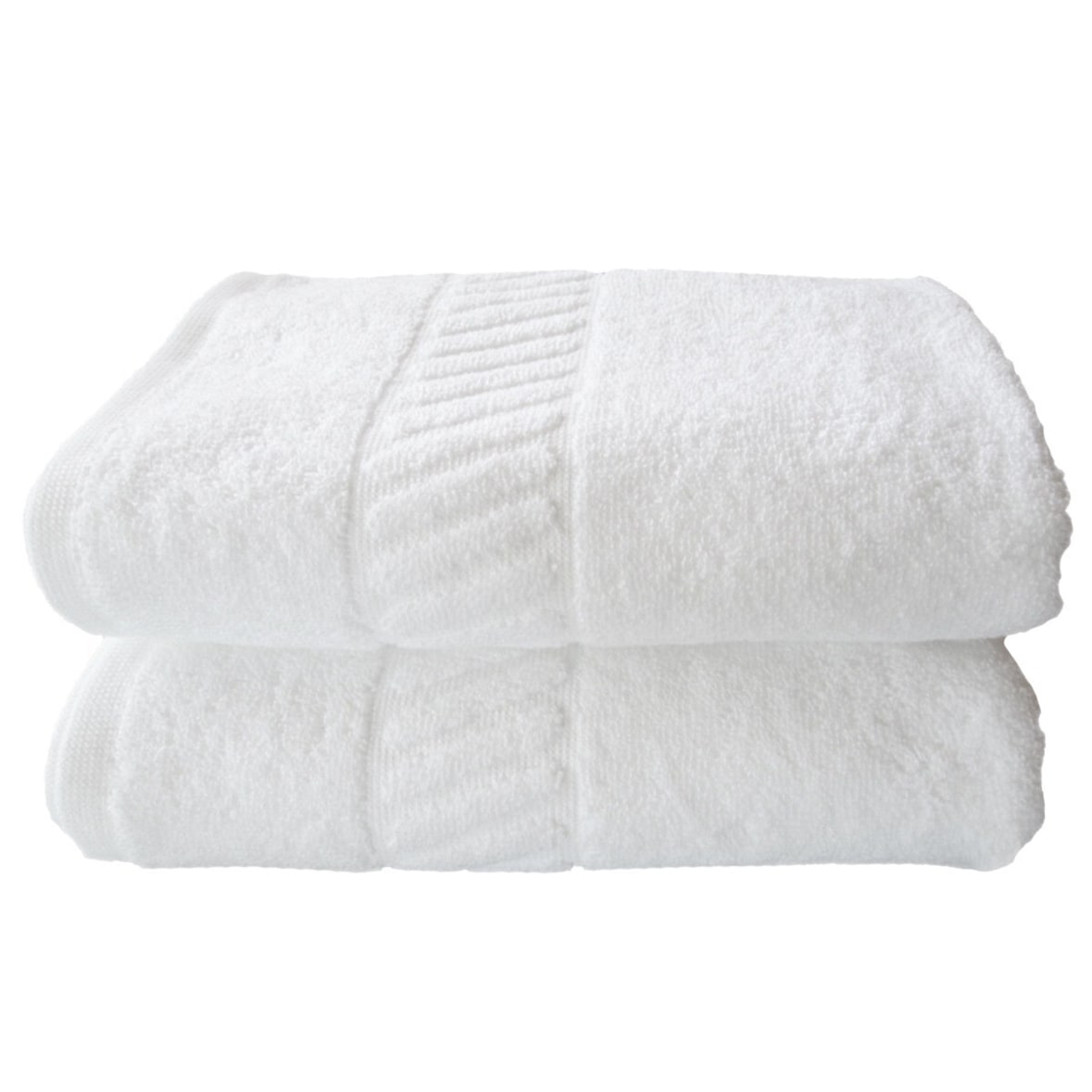 Pack 20 toalhas de rosto para hotelaria - Fio Torcido - 100% Algodão - 450gr - Branco