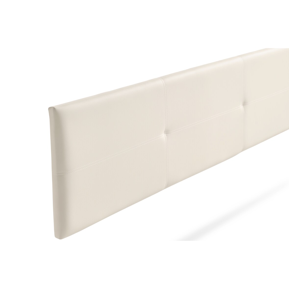 Hoofddeel Bekleed ALMA Kunstleer 90x50x5 cm - Gebroken wit - Moonia