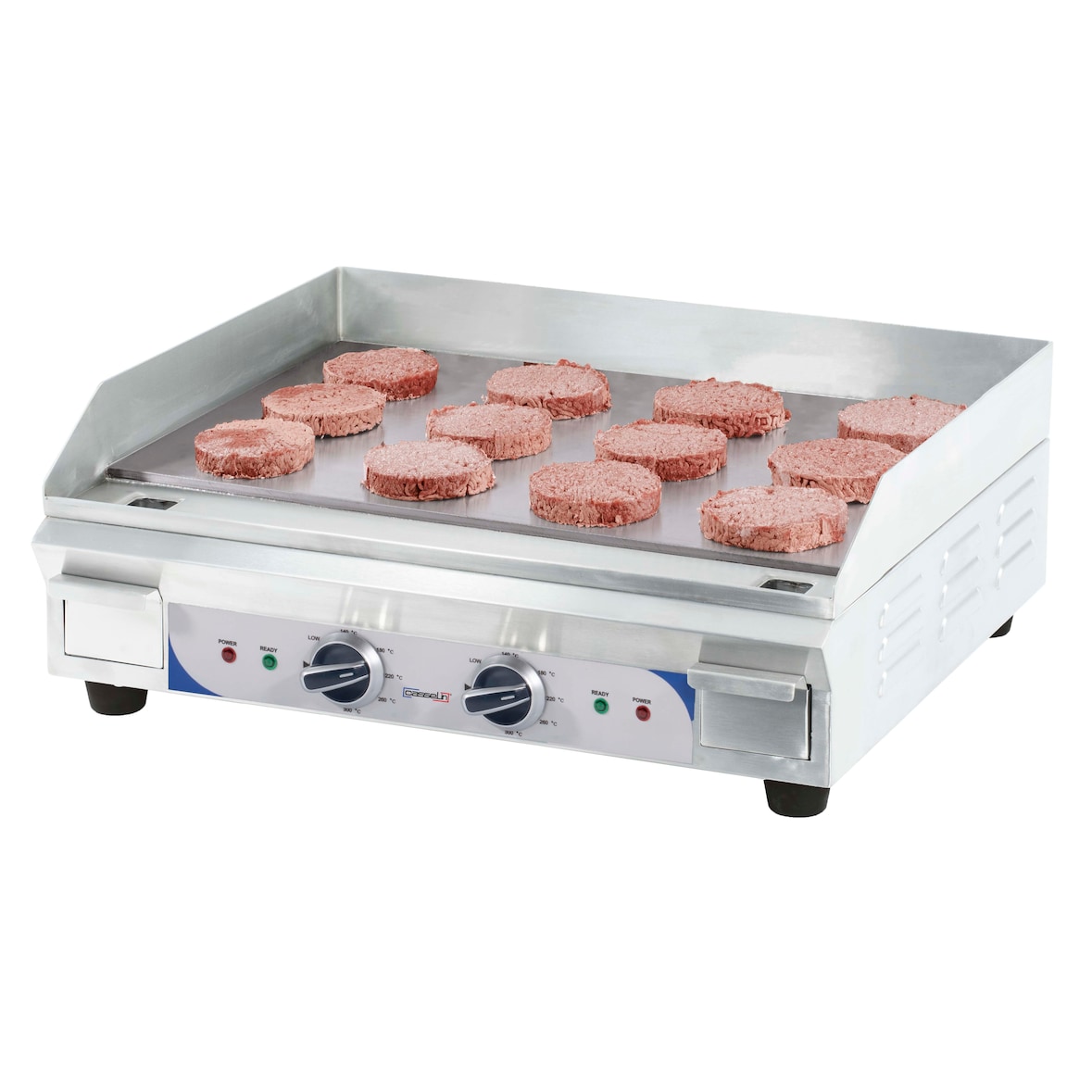 Plaque à snacker électrique premium lisse - lisse CPASGMLLP Casselin