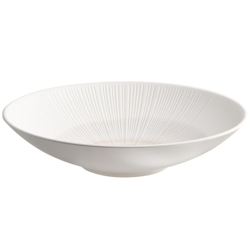 Schaal -BLUSH-, Ø 35 cm, 3,4 L, wit/beige, melamine