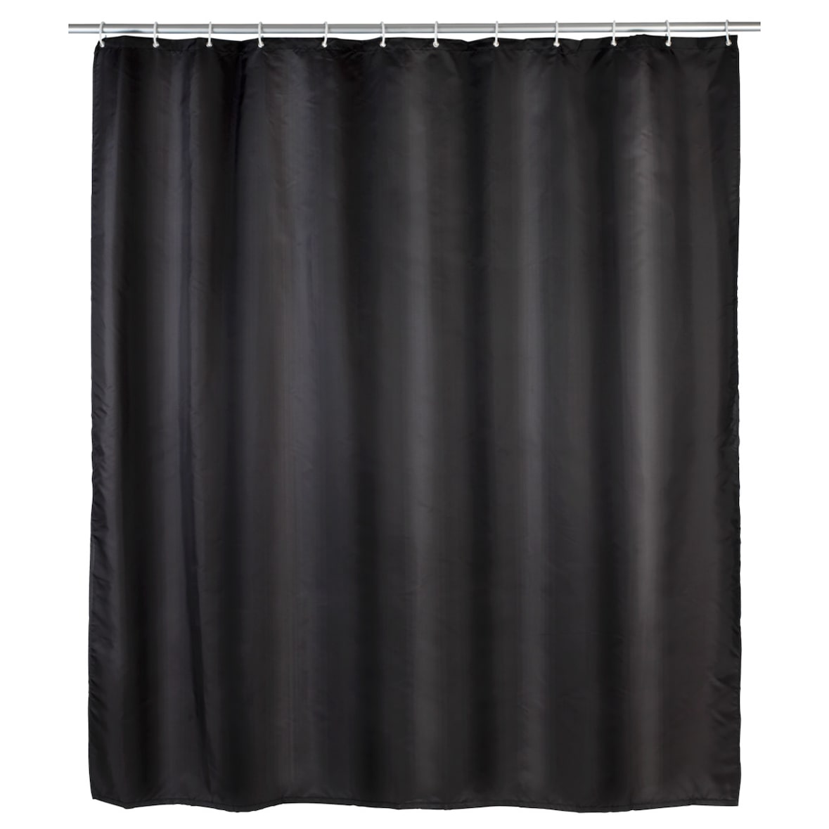 WENKO Anti-Schimmel Duschvorhang Uni Black