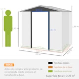 thumbnail of Cobertizo de Jardín 190x131x188 cm Caseta Exterior Casa de Herramientas con 2 Ventanas de Ventilación y Puerta para Patio Terraza Balcón