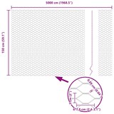 thumbnail of vidaXL Zeskantig hekwerk Groen 1.5 x 50 m Staal