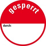 thumbnail of Aufkleber I Klebepunkte für Qualitätskontrolle gesperrt, Folie, selbstklebend, Ø 30mm, 18/Bogen