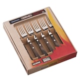 thumbnail of Tramontina Steakgabel JUMBO, 6 Stück, Edelstahl, Holzgriff FSC, spülmaschinenfest