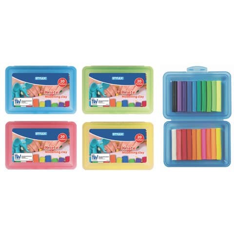 Kinderknete, 20 Stangen, sortiert