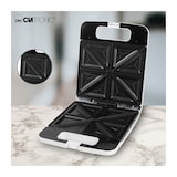 thumbnail of Clatronic ST 3629 Sandwichera, 4 Sandwiches, Placas Antiadherentes, Regulador Temperatura, Tostado Perfecto 1200W Blanco