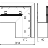 thumbnail of OBO Bettermann Flachwinkel GS-AFF90170RW 6277930