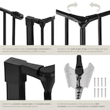 thumbnail of tectake Rejilla de protección para chimeneas Agni  Negro