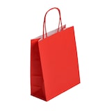 thumbnail of Boutique-Tasche mit verdrehten Griffen in ROT 35 + 14 x 40 cm je 250 - Gimex