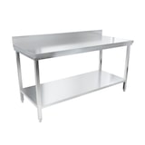 thumbnail of METRO Professional Werktafel GWTS4167B, roestvrij staal, 160 x 70 x 85 cm, met achterwand