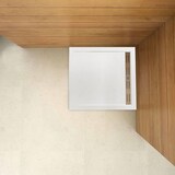 thumbnail of AICA Plato de Ducha Cuadrado 90x90x3cm extraplano Resina pizarra gel coat blanco, Válvula incluida, Antideslizante