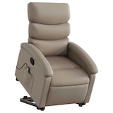 thumbnail of vidaXL Massagesessel mit Aufstehhilfe Cappuccino-Braun Kunstleder