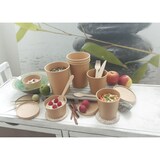 thumbnail of Deckel Double Disk für Pappbehälter Kraft 225 + 350 ml - Typ: Deckel  25 Stück