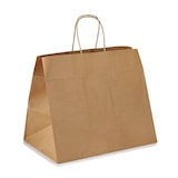 thumbnail of VEPATIM 250 Papiertragetaschen mit Kordelhenkeln Kordeltaschen 260 + 170 x 250mm 80g braun